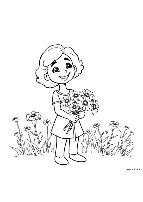Mari The Marigold Coloring Page
