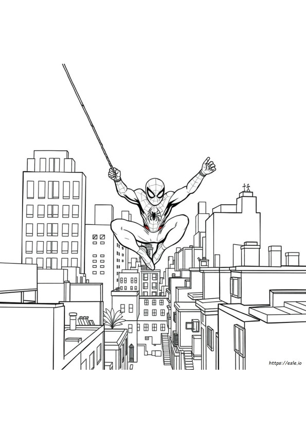 Spider Man Coloring In