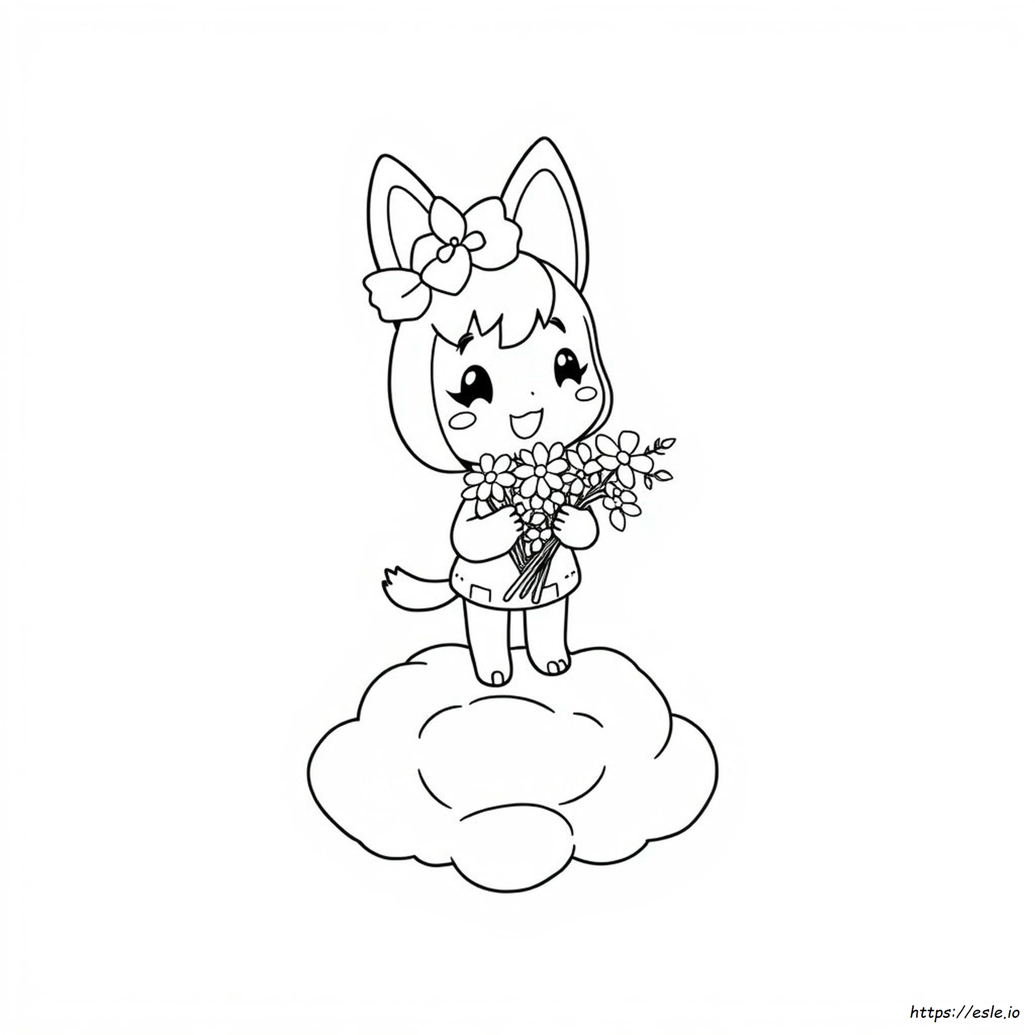 Gambar Mudah Mewarnai Kuromi Untuk Dicetak