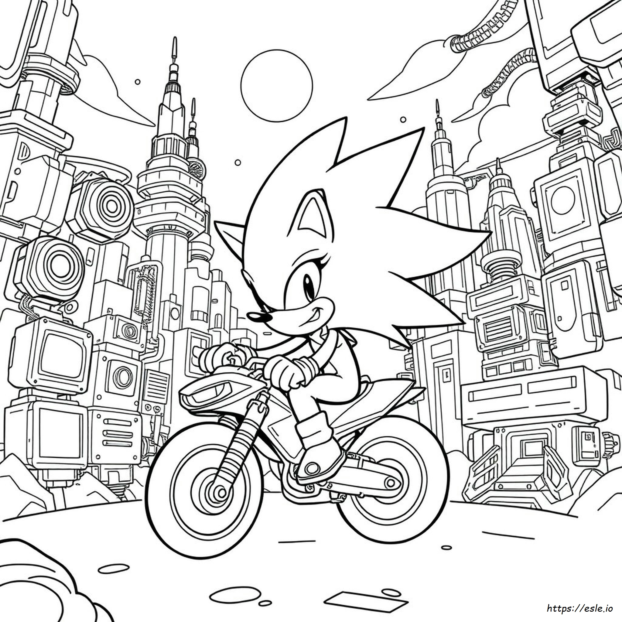 Sonic The Hedgehog Coloring Page - Free Printable