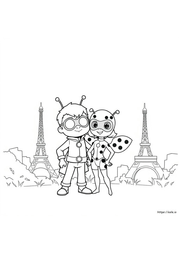 Tikki Superhero Kwami Miraculous Ladybug Coloring Pages