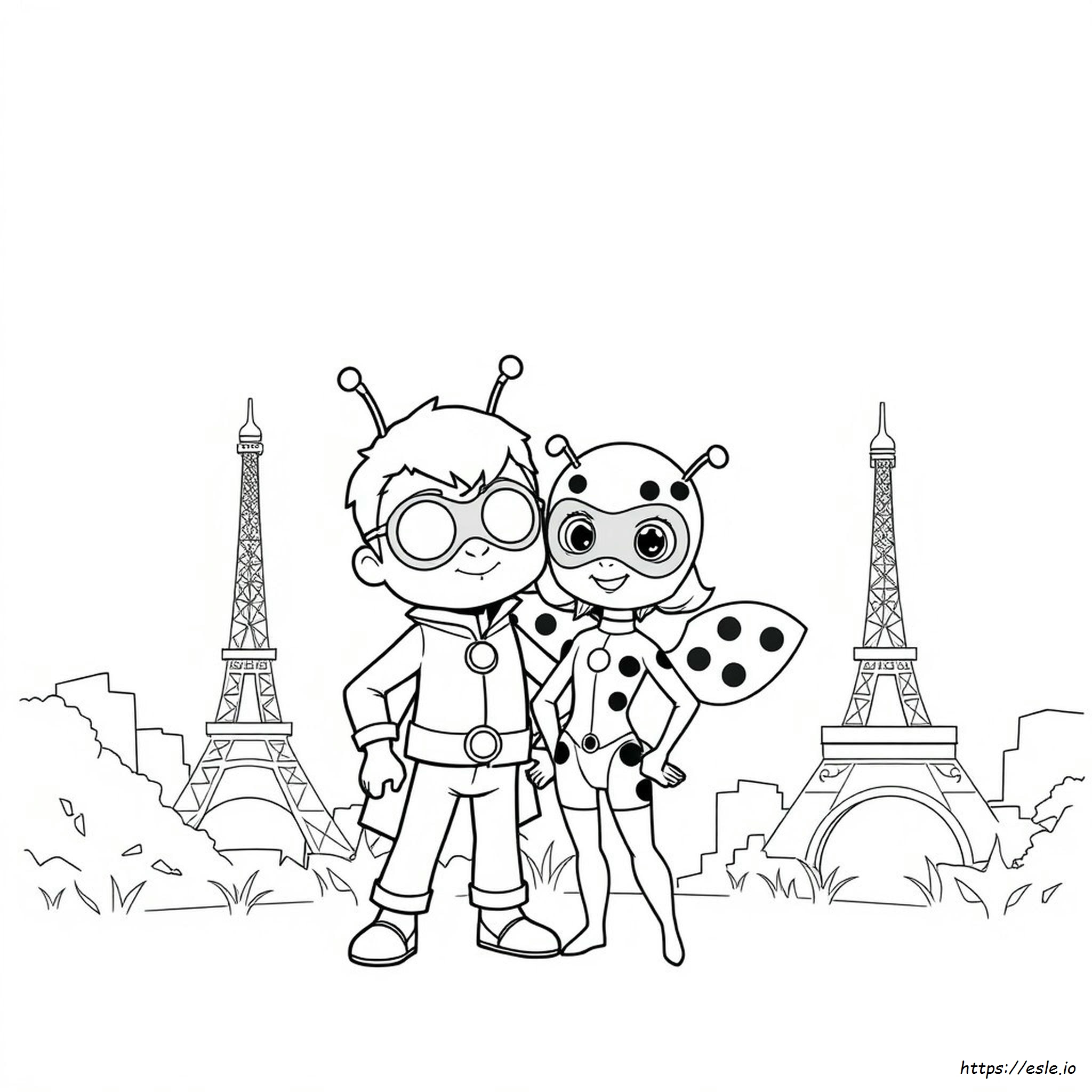 Tikki Supererou Kwami Miraculous Buburuza Pagină De Colorat