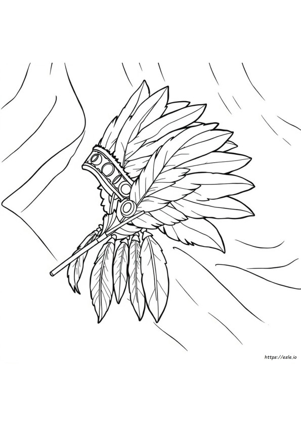 Indian Feathers Coloring Pages