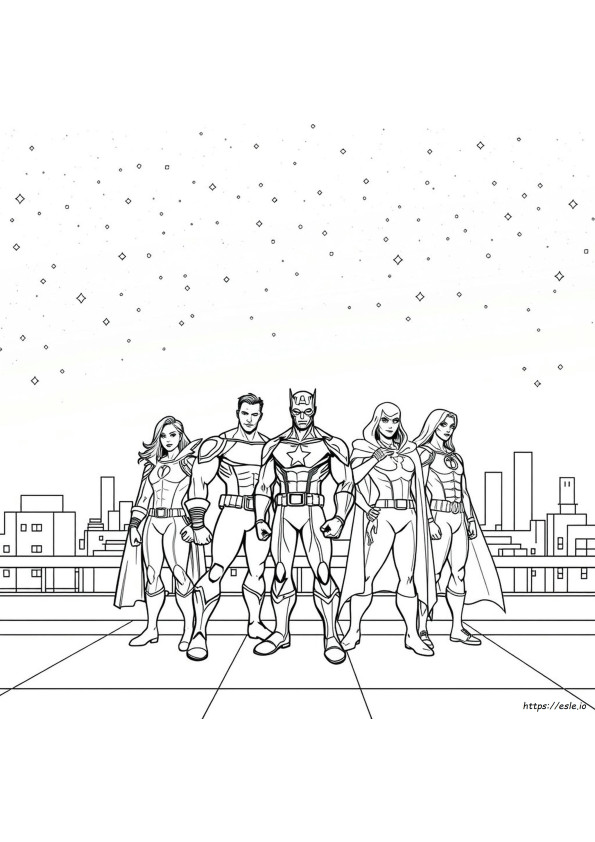 Desene De Colorat Cu Marvel