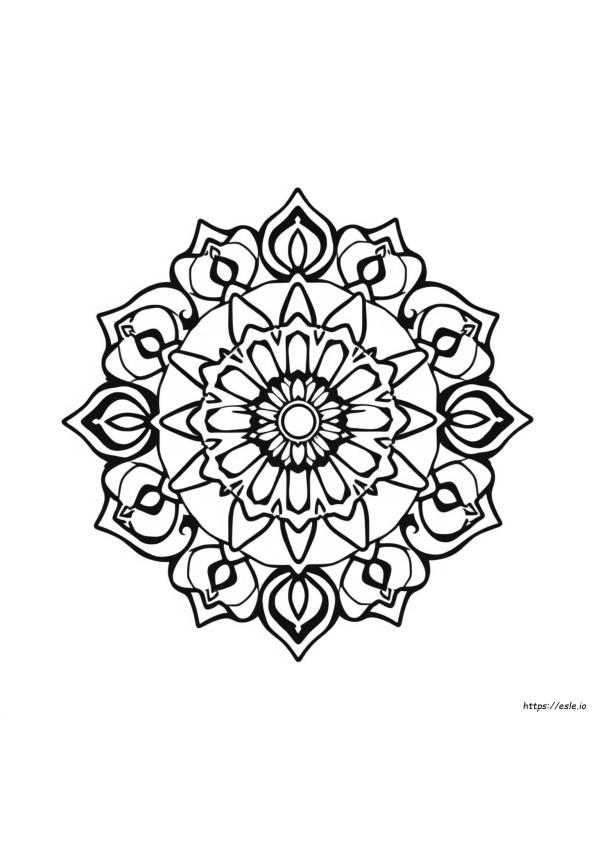 Mandala Facili E Carini Da Colorare