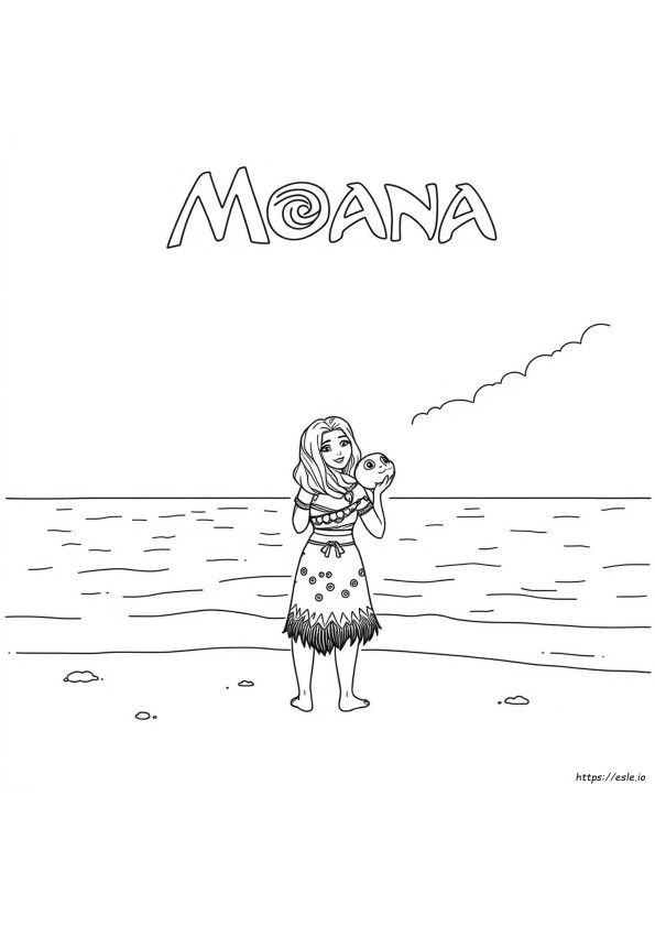 Free Moana Colouring Pages