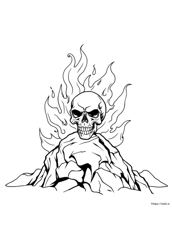 Badass Skull Coloring Pages
