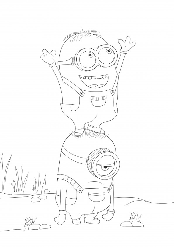 Despicable Me 3 free printing and coloring sheet for kids