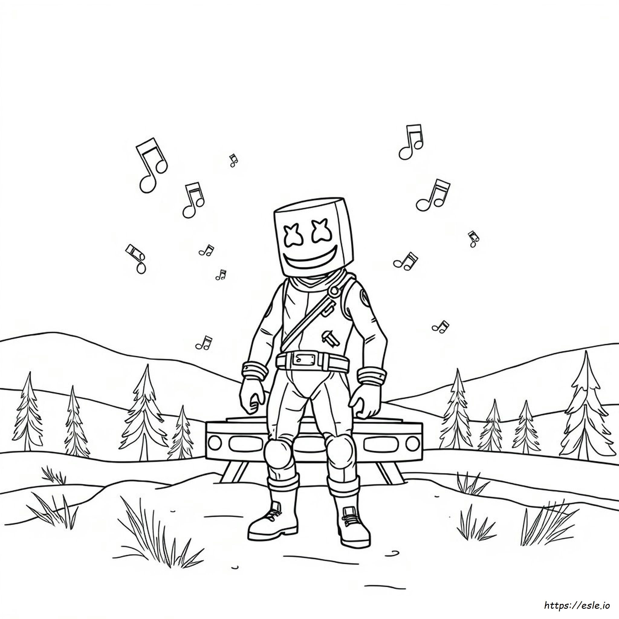 Fortnite Marshmello Skin Da Colorare