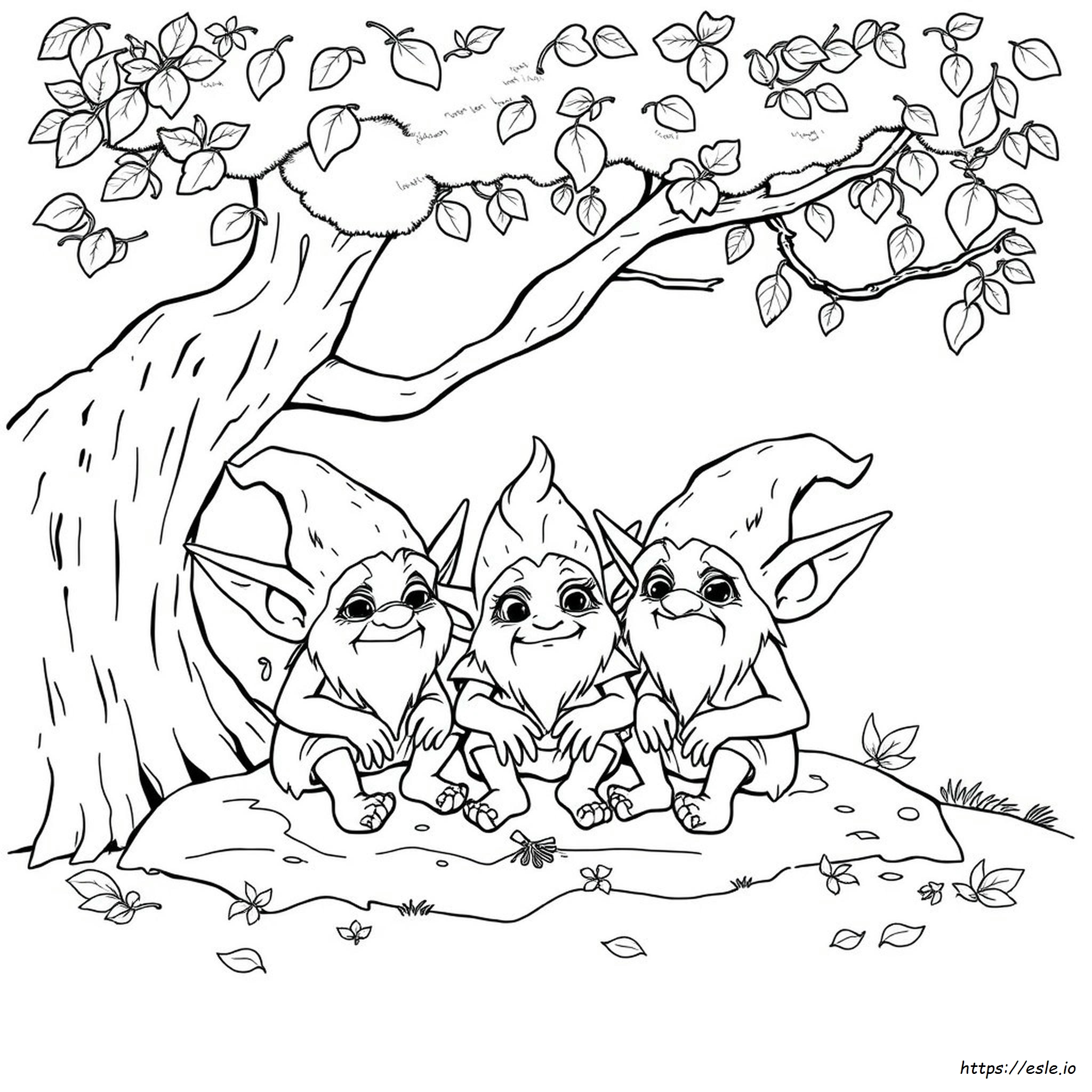 Cute Goblin Coloring Pages
