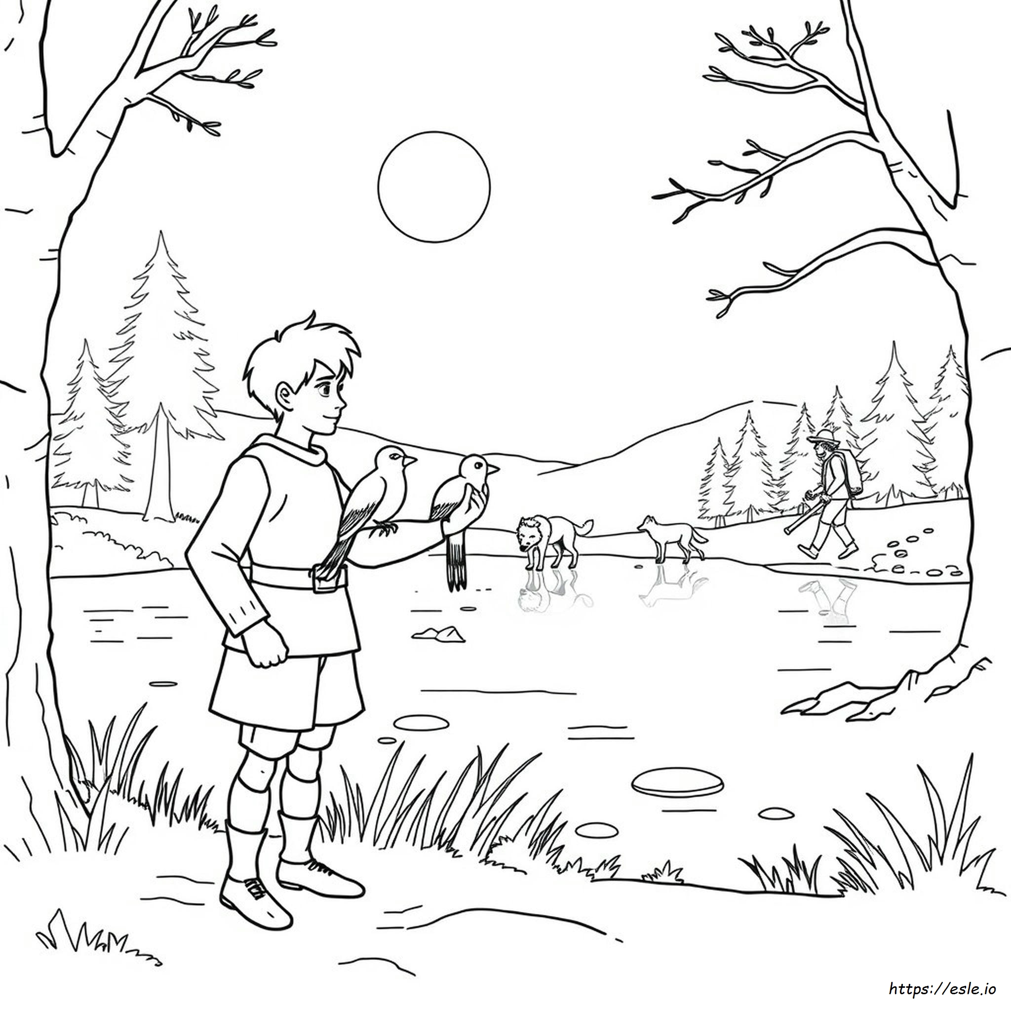 Coloring Pages For Peter And The Wolf