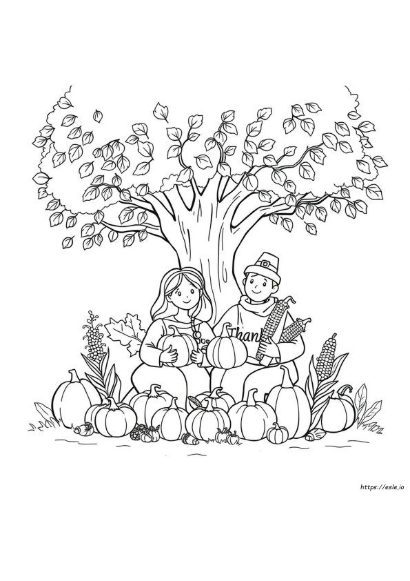 Fall And Thanksgiving Coloring Pages
