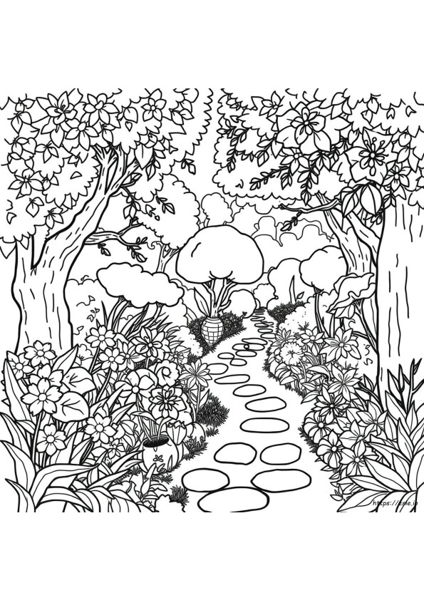 Giardino Segreto Da Colorare