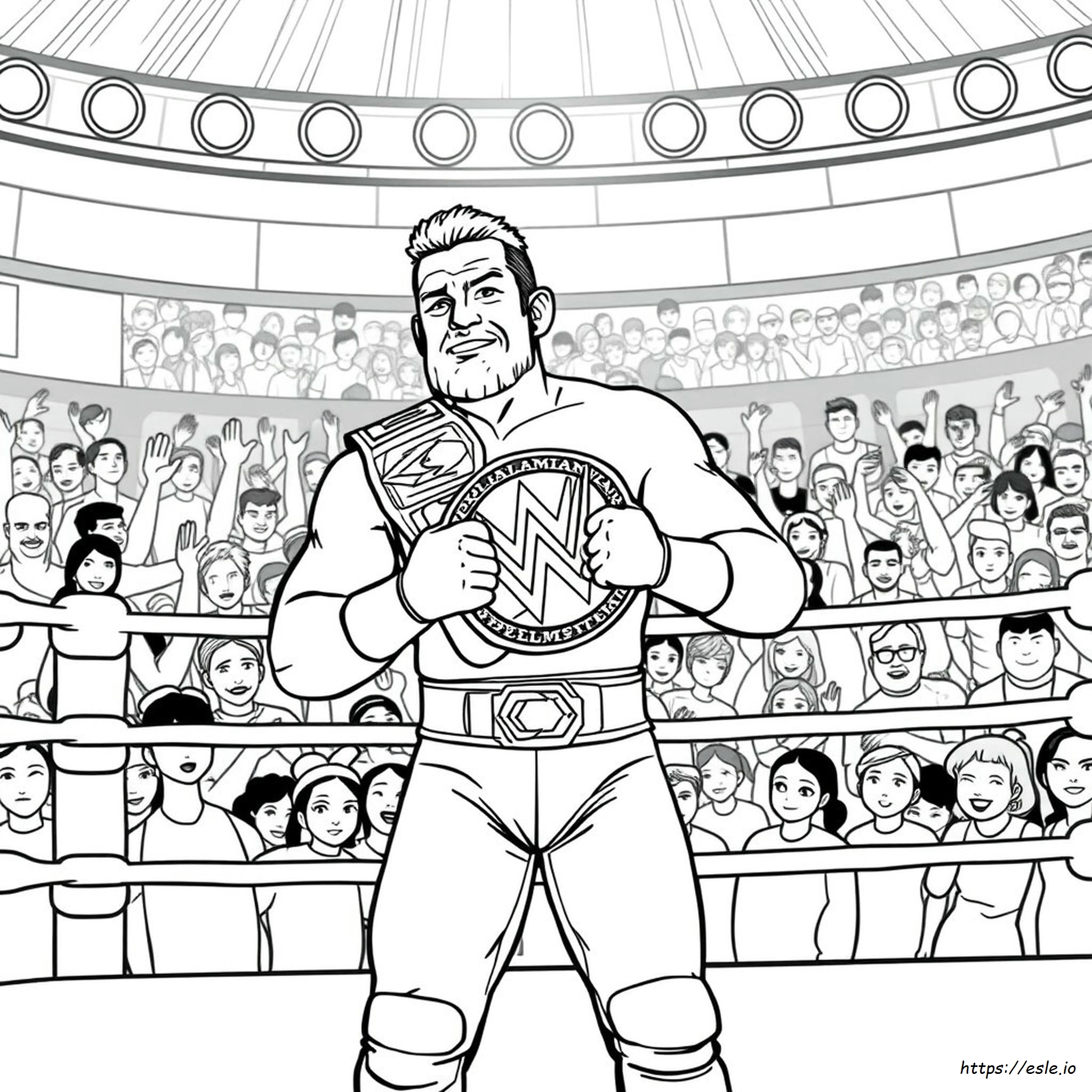 Wrestlemania Wrestling Coloring Pages