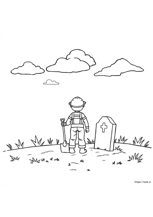 Grave Digger Colouring In