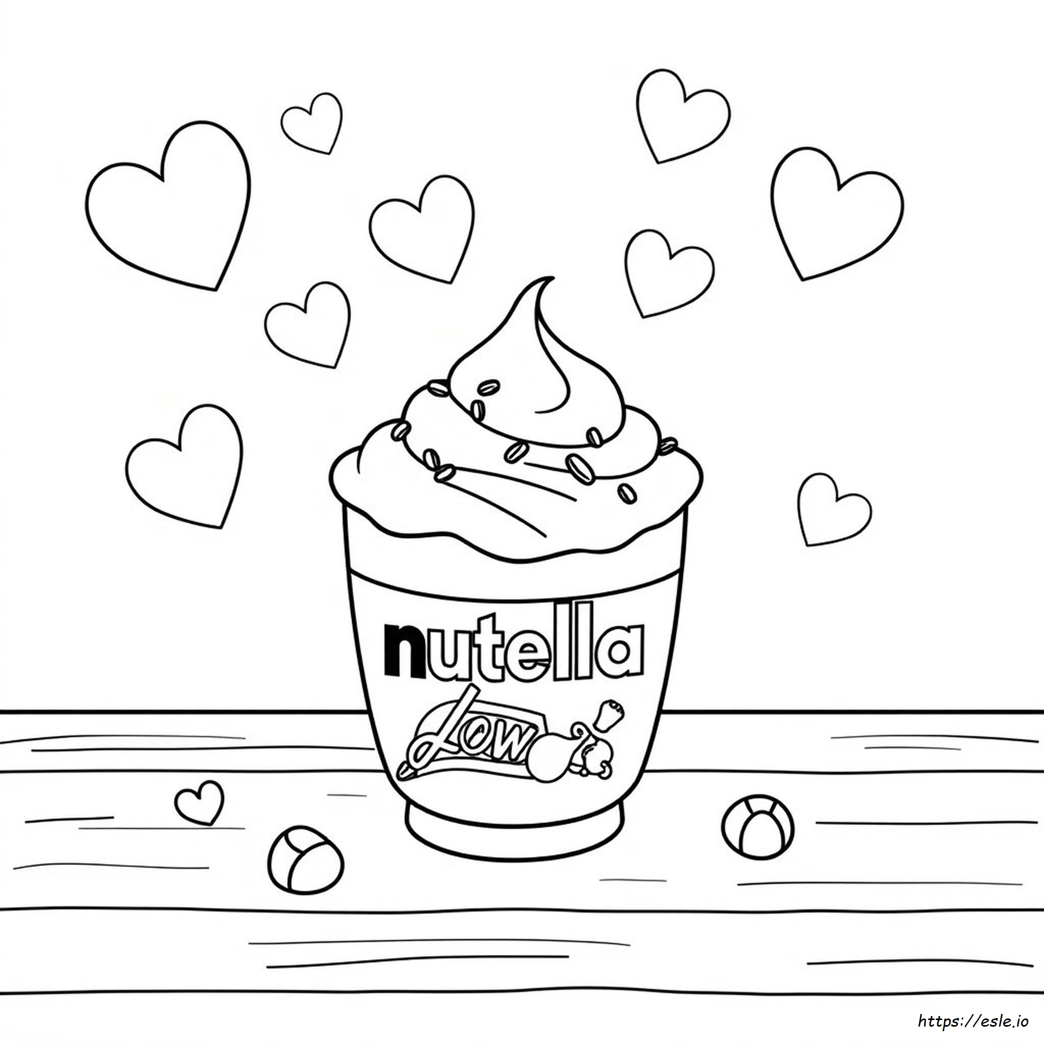 Nutella Kawaii Süß Ausmalbilder Zum Ausdrucken