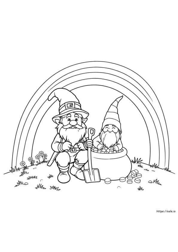 Gnomo Duende Para Colorear
