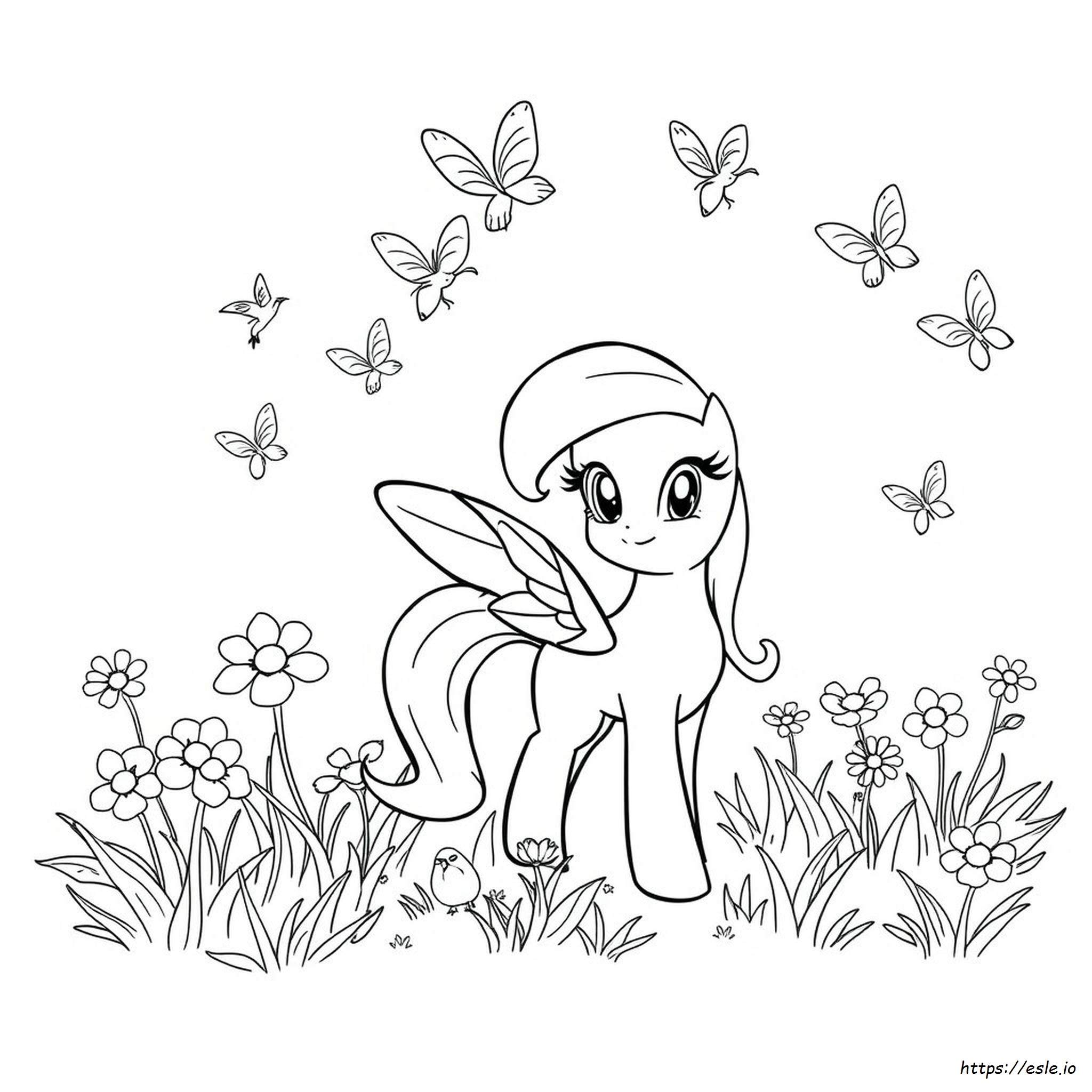Fluttershy Coloring Pages