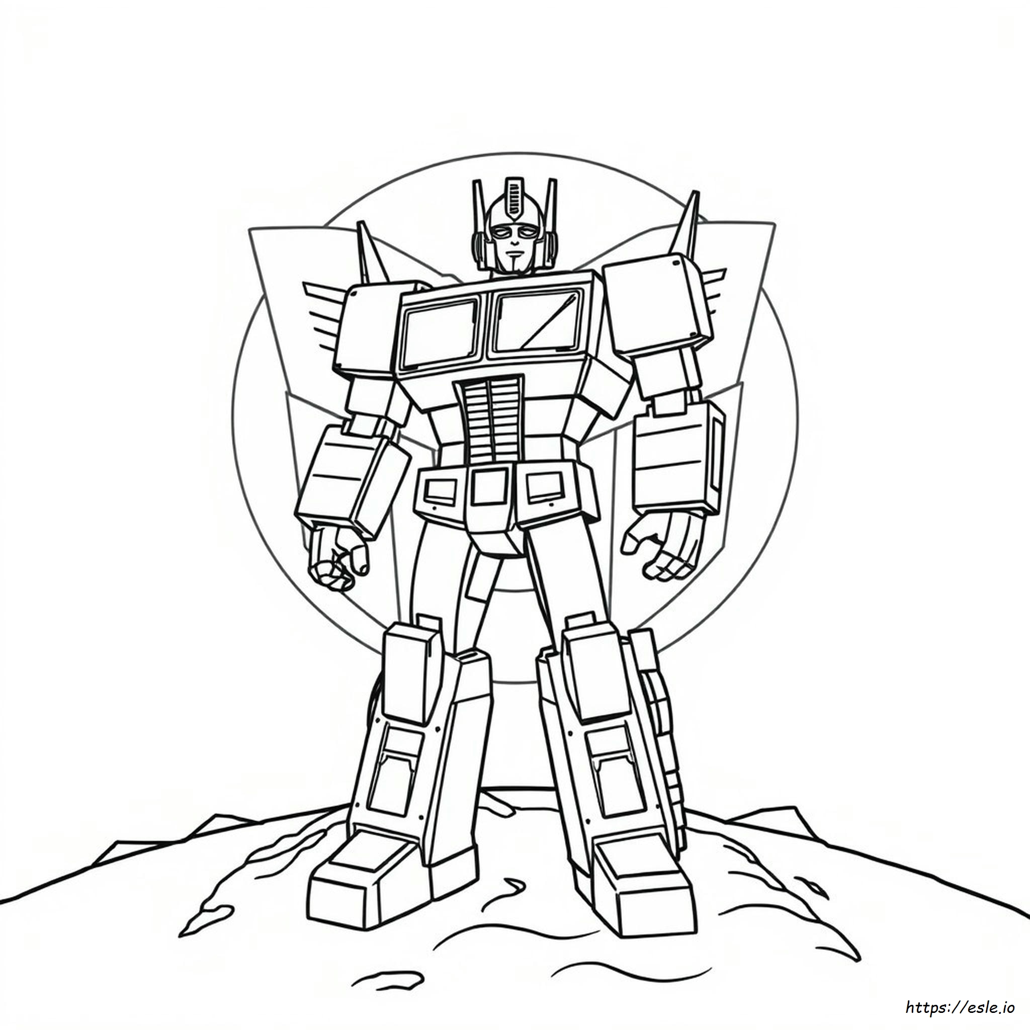 Optimus Prime Da Colorare