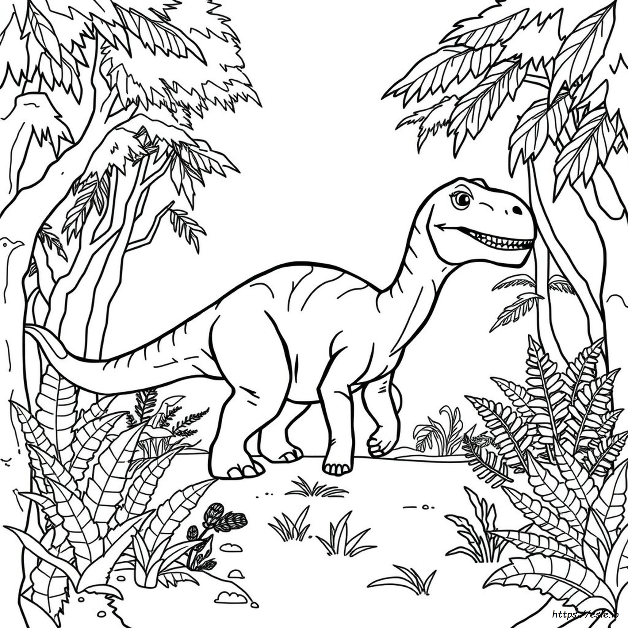 Dinosaur Gambar Mewarnai untuk Dicetak