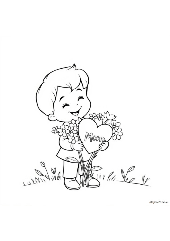 Love You Mom Coloring Pages