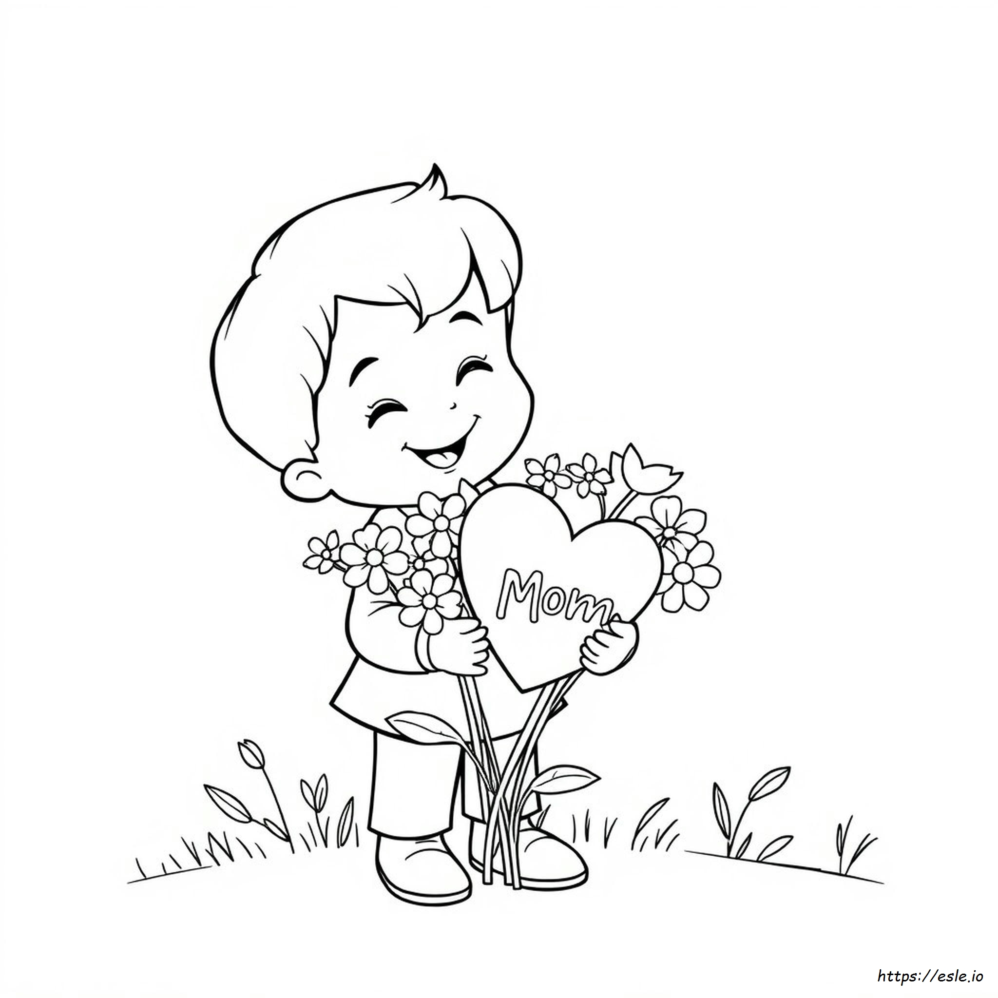 Aku Cinta Ibu Gambar Mewarnai