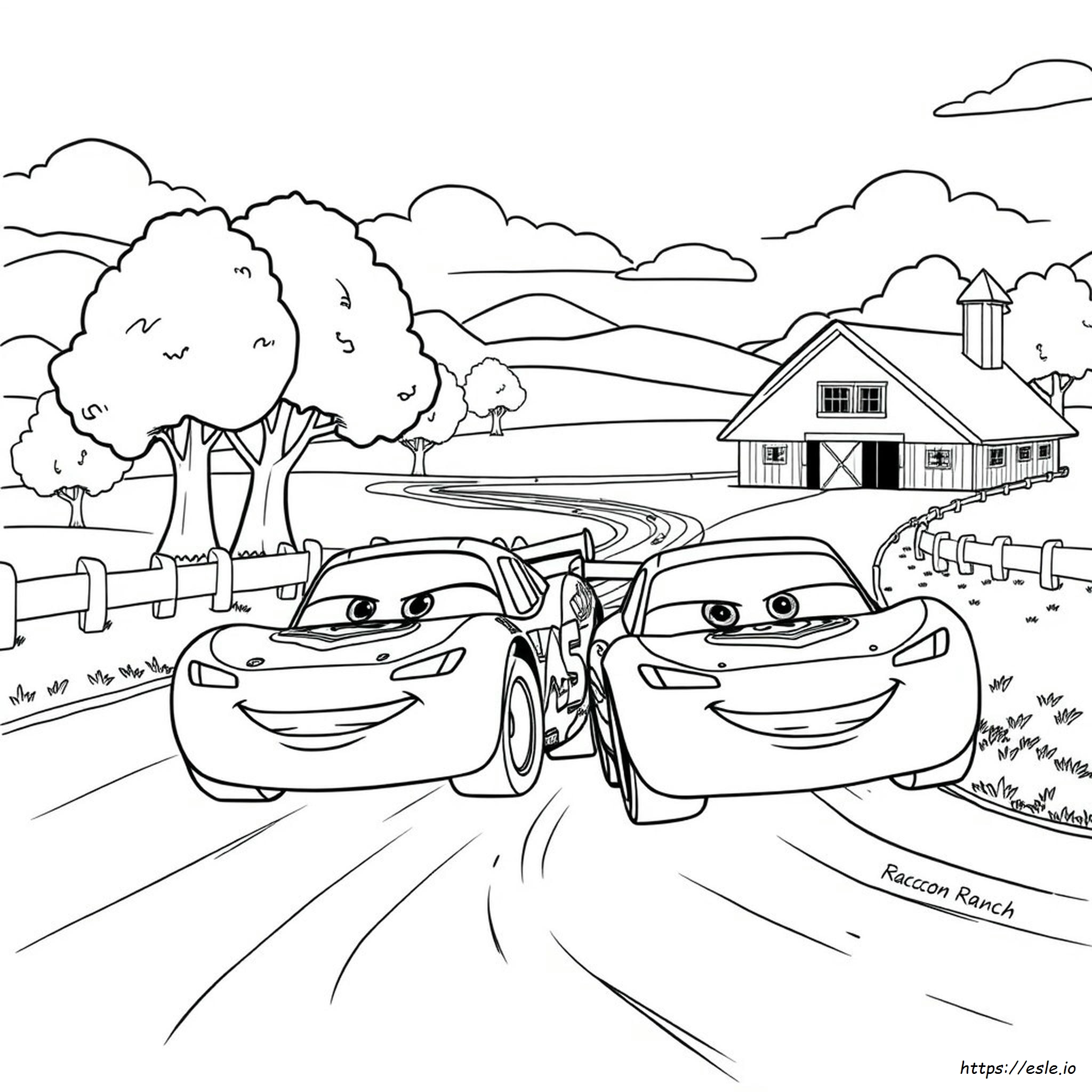 Lightning Mcqueen And Jackson Storm Coloring Pages