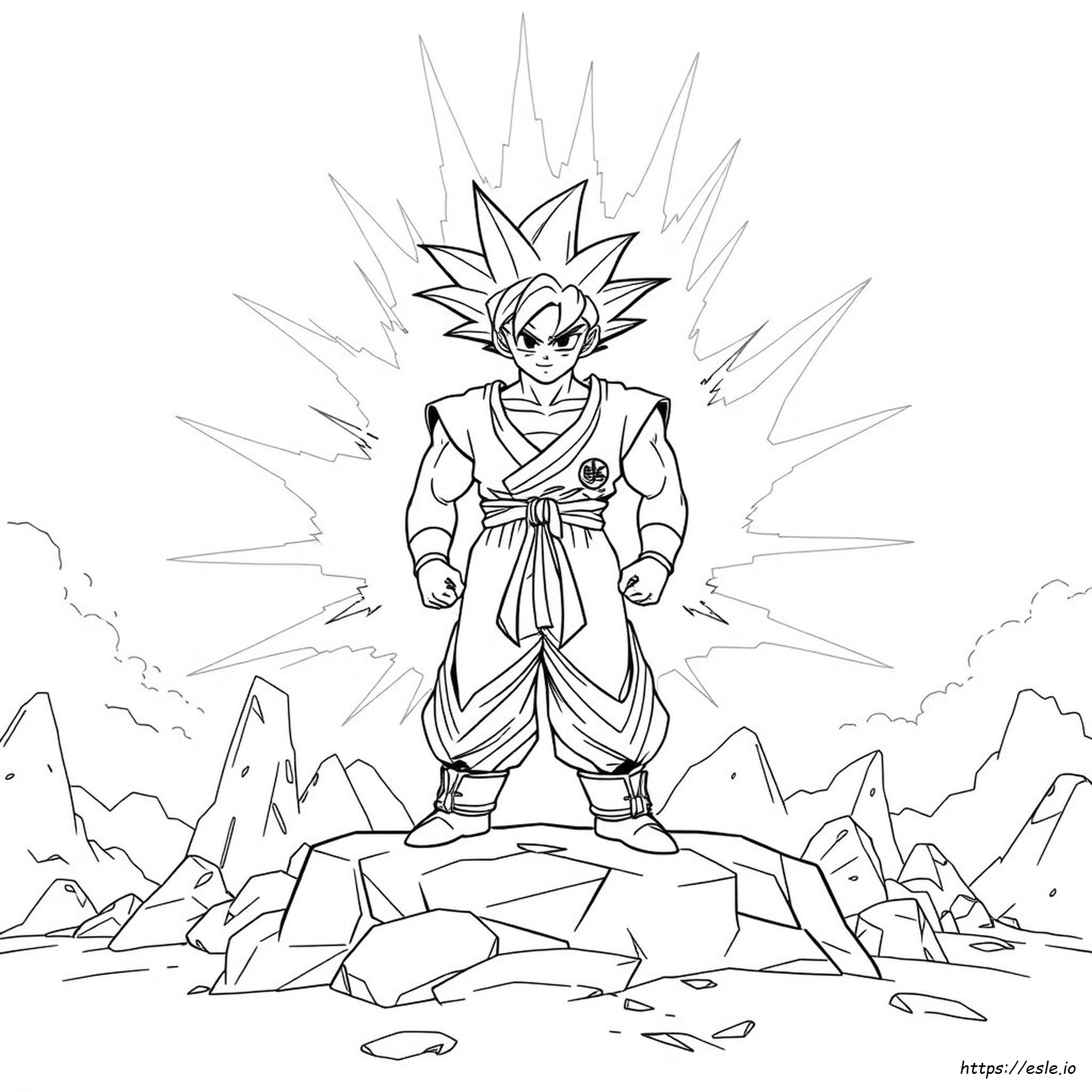 Gambar Mewarnai Karakter Dragon Ball Z