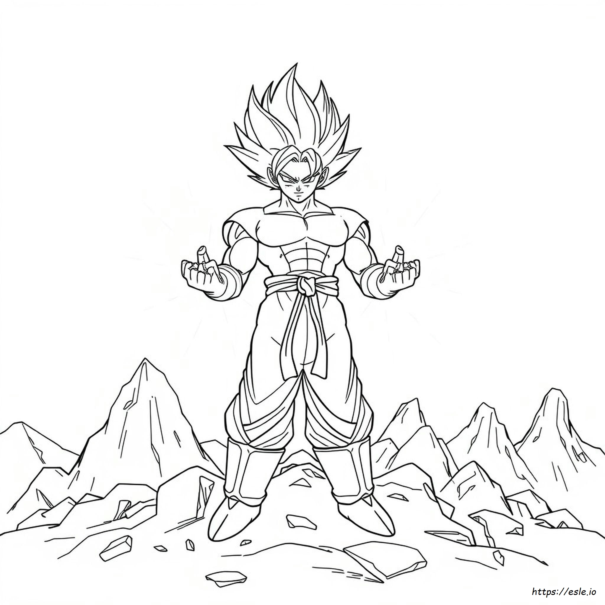 Gogeta Coloring Pages