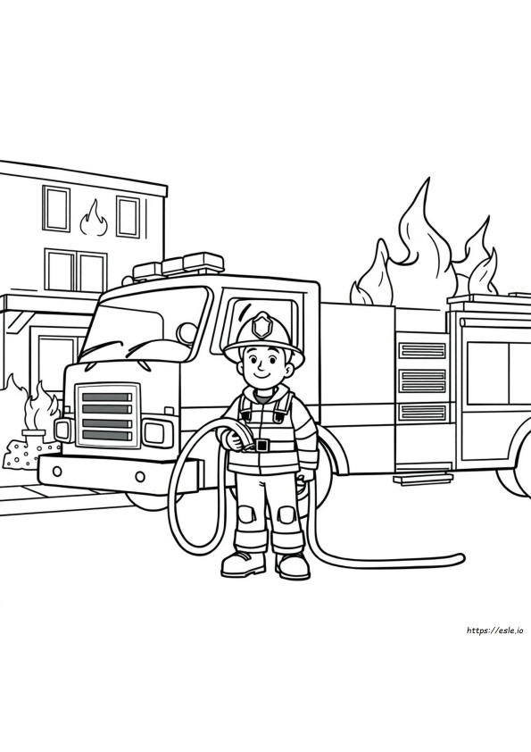 Fire Safety Printable Coloring Pages
