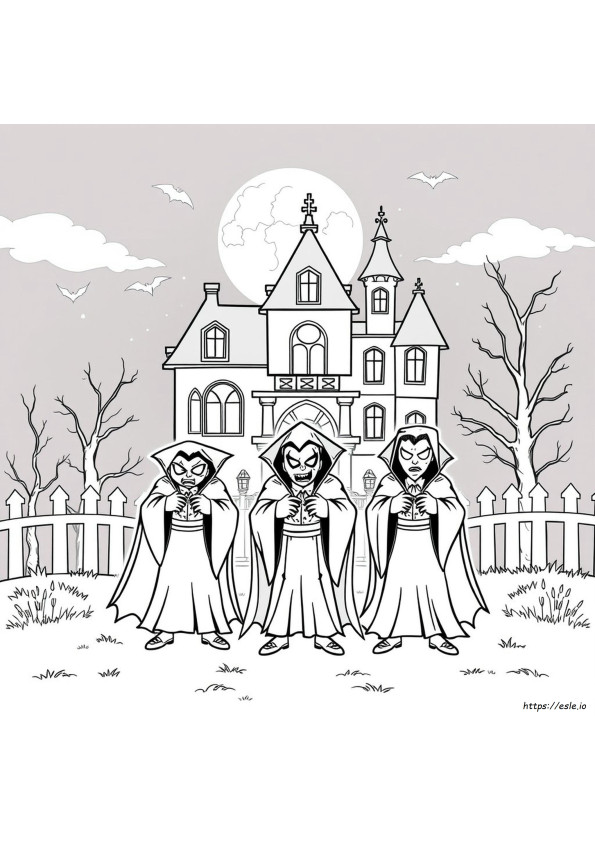 Vampir De Colorat