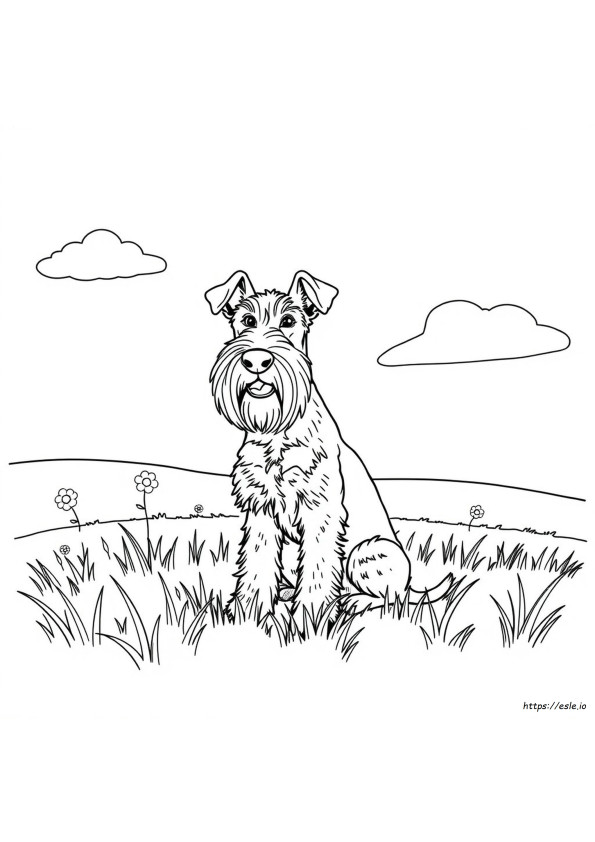 Airedale Terrier Színező