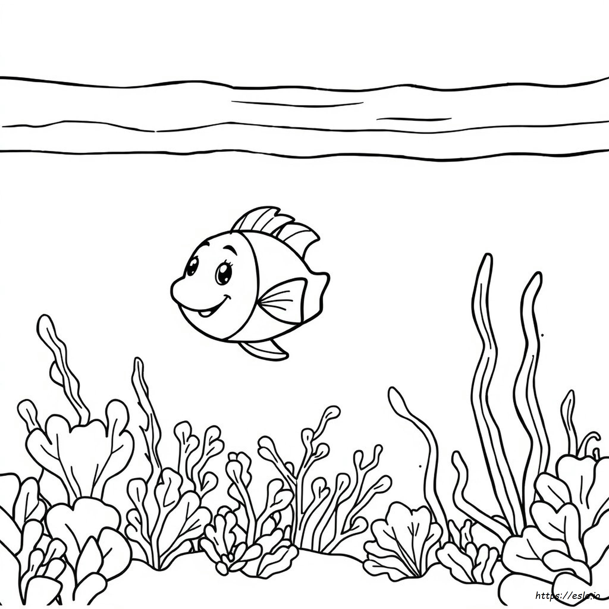 Gambar Mewarnai Laut Untuk Anak Prasekolah