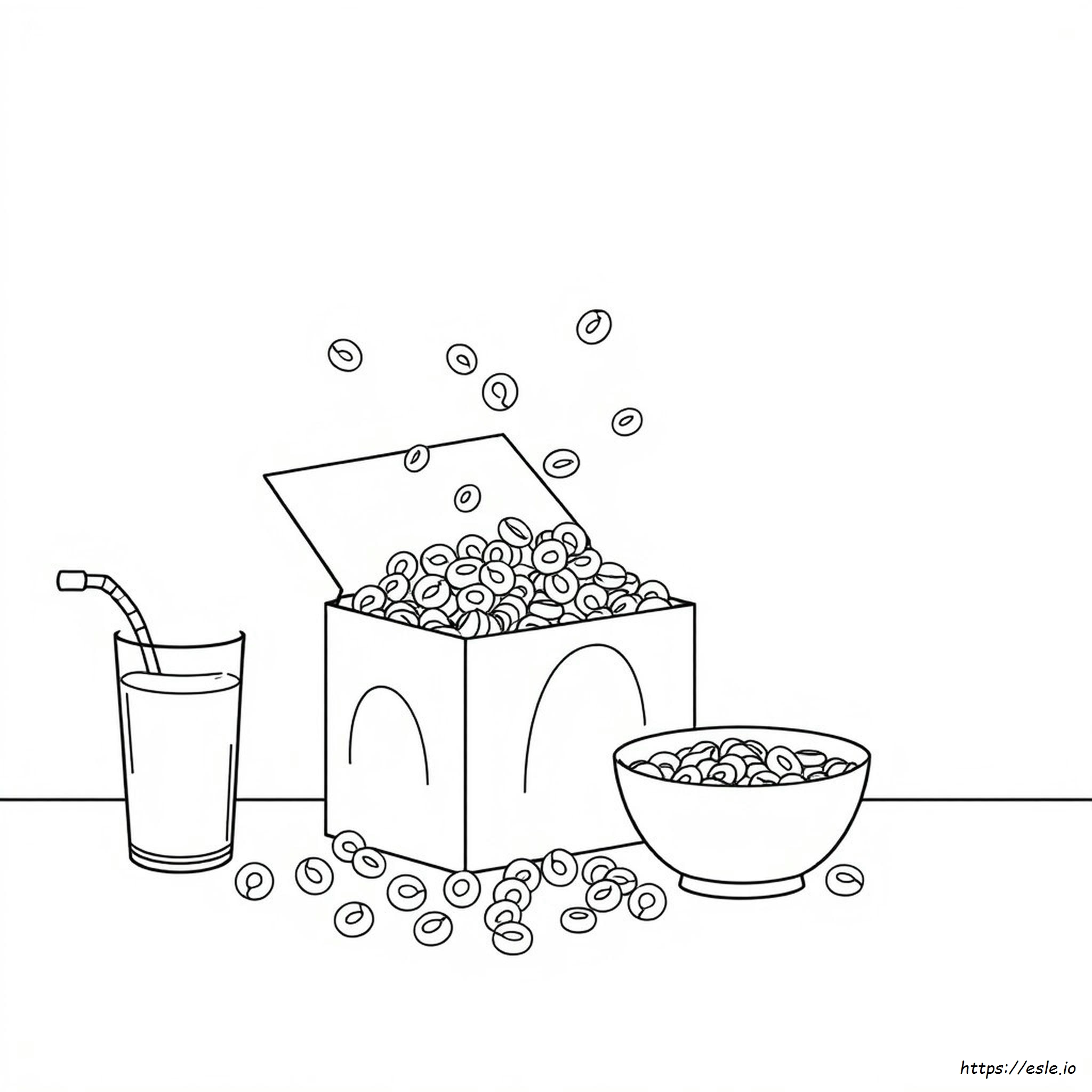Cereal Box Coloring Page