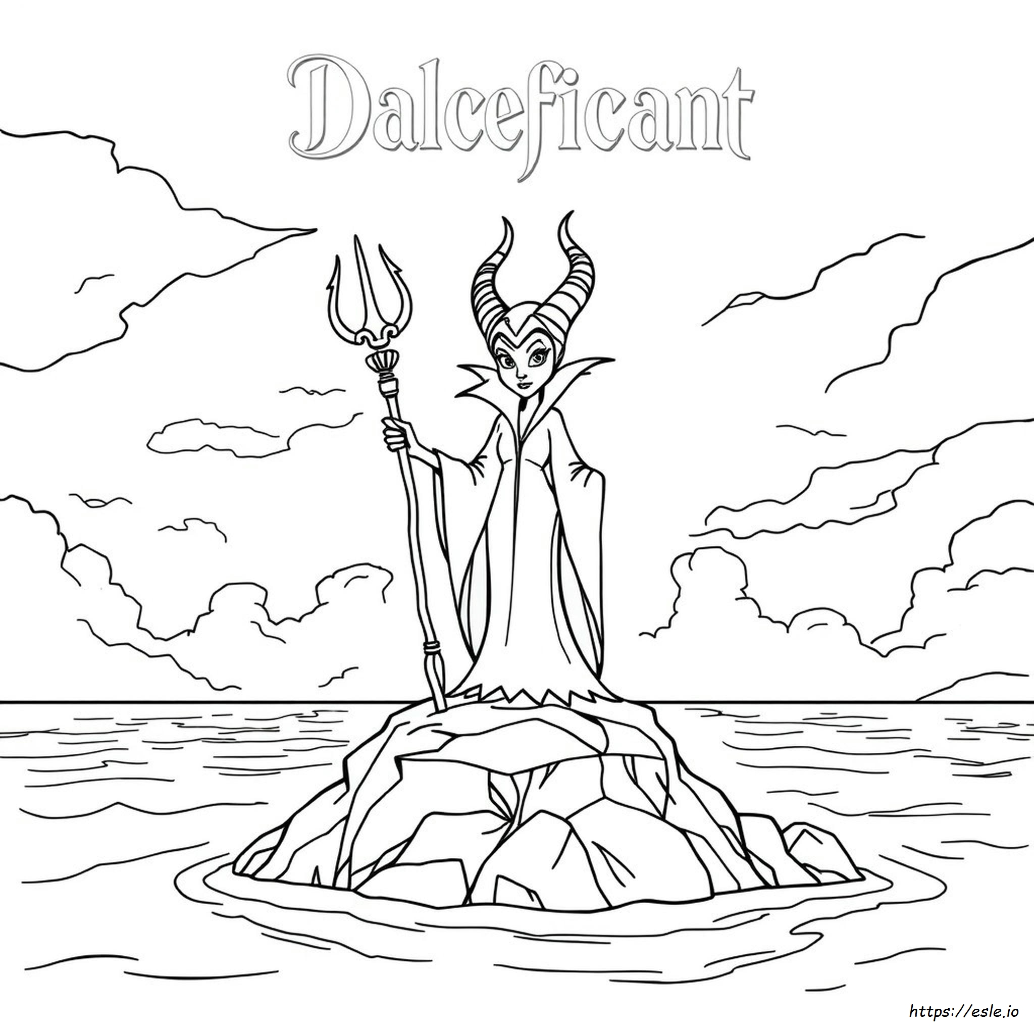 Mal From Descendants Coloring Pages