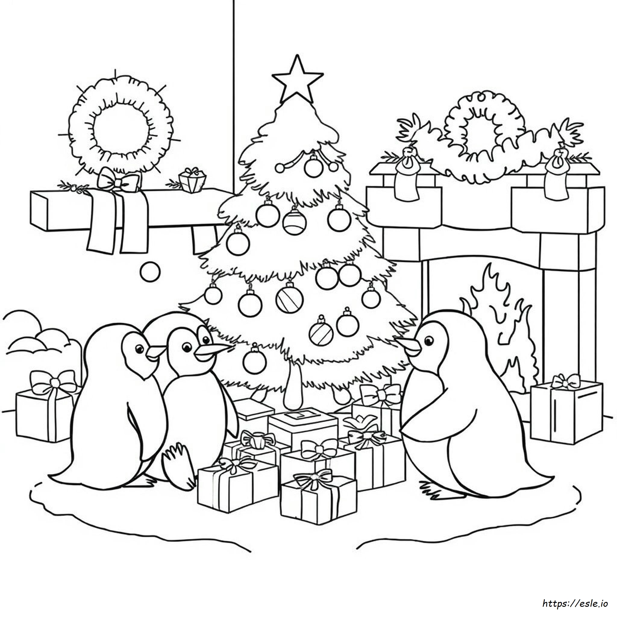 Cute Cozy Christmas Coloring Pages