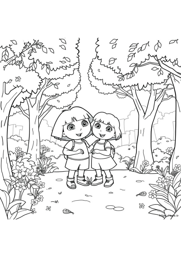 Dora Und Boots Ausmalbilder
