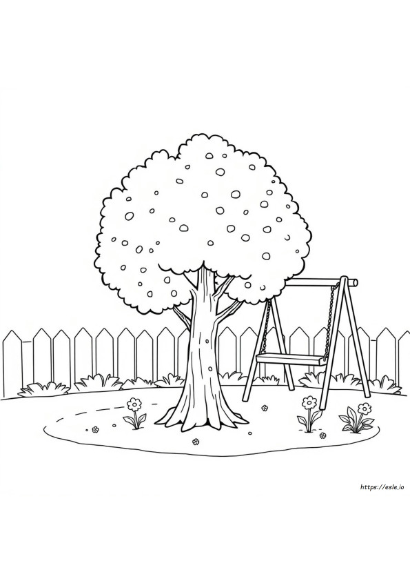 Albero Da Colorare Per La Scuola Materna