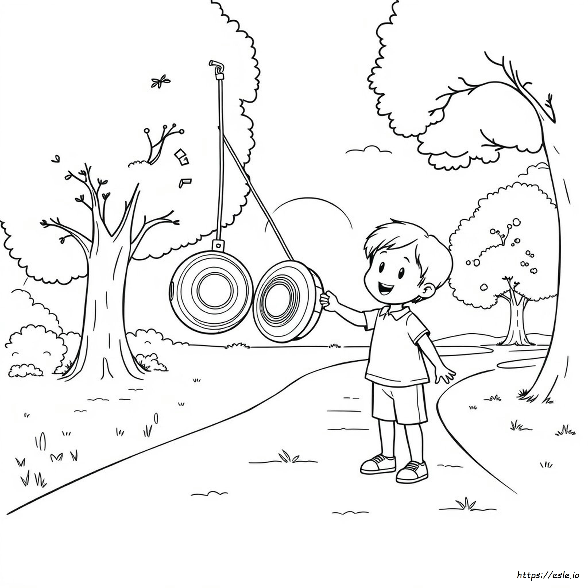 Yoyo Colouring Pages