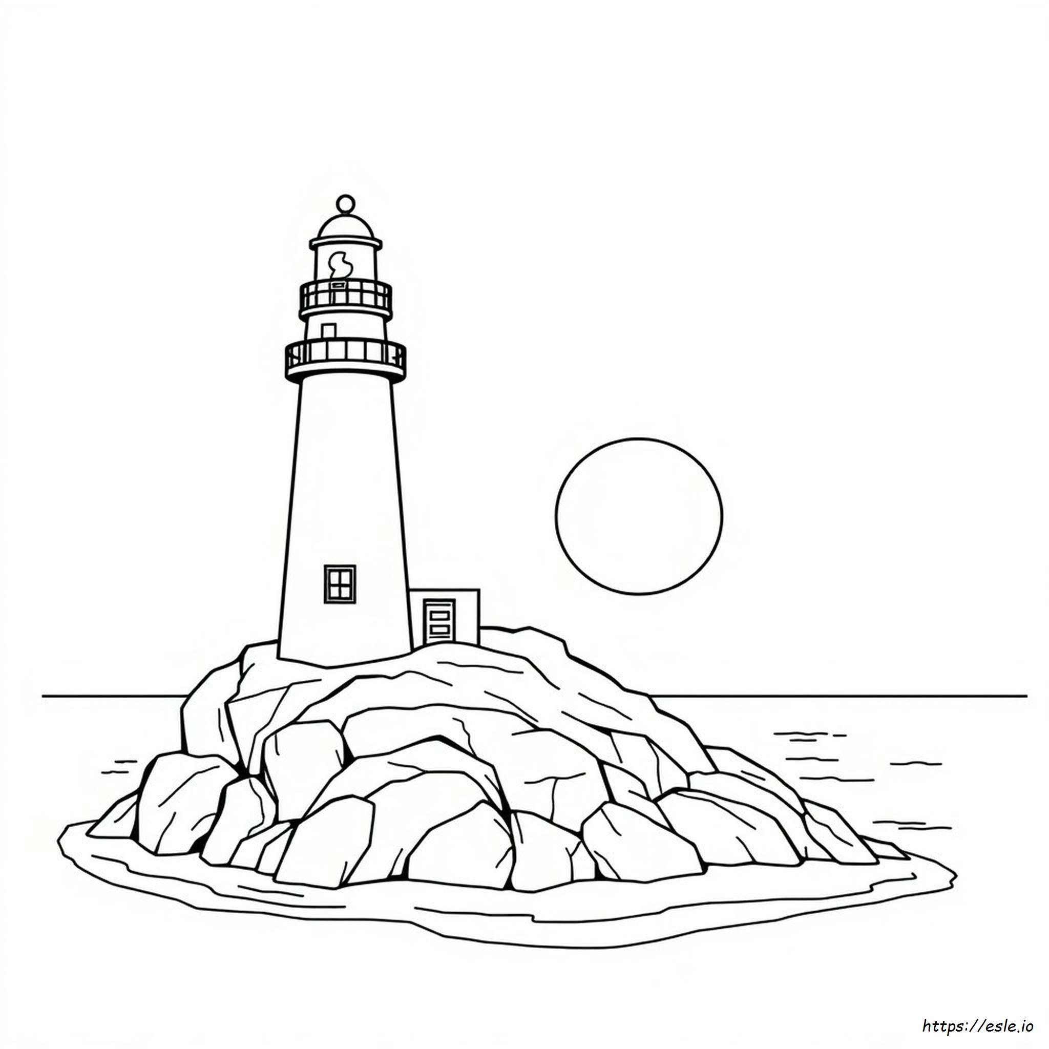 Light House Coloring Page
