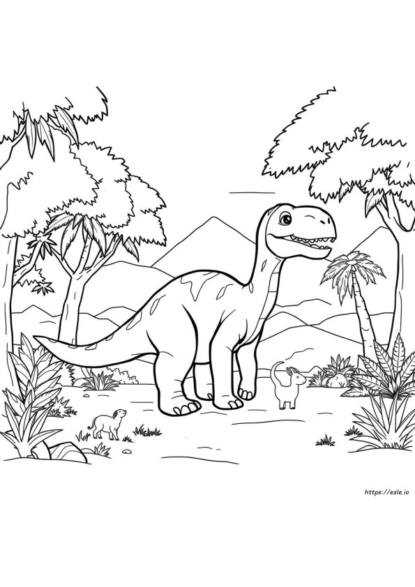 Iyi Dinozor Boyama Sayfaları