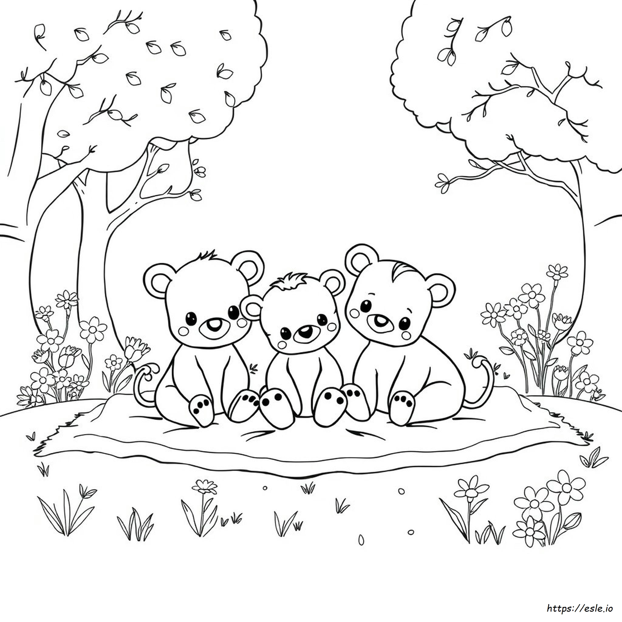 Free Printable Cute Baby Animal Coloring Pages