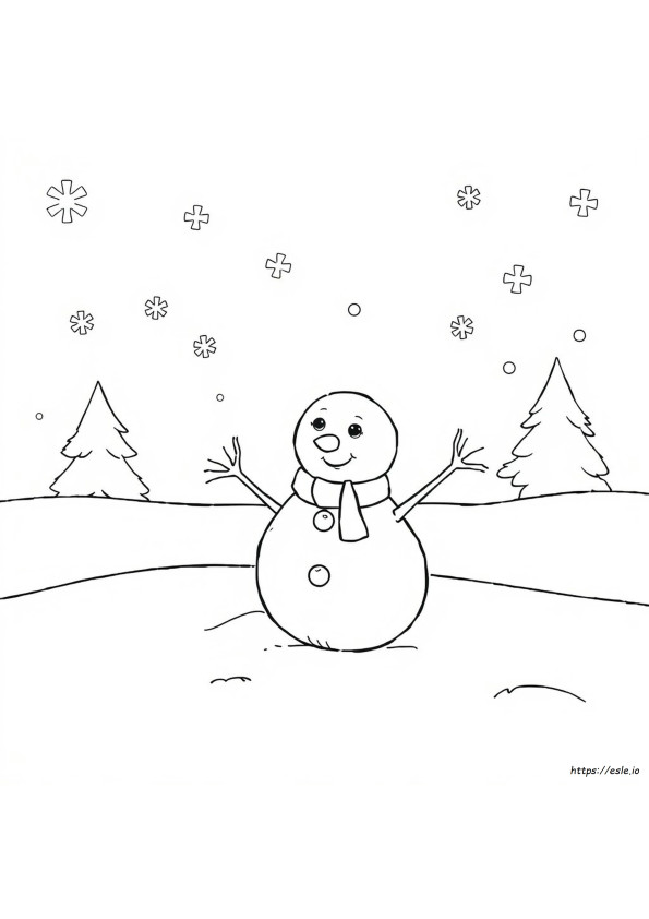 Snowman Coloring Activity