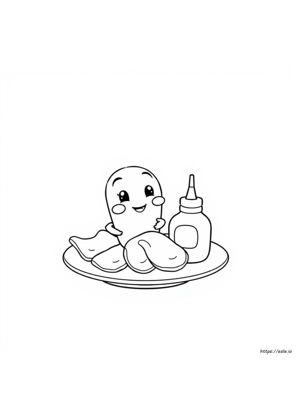 Chips Coloring Page