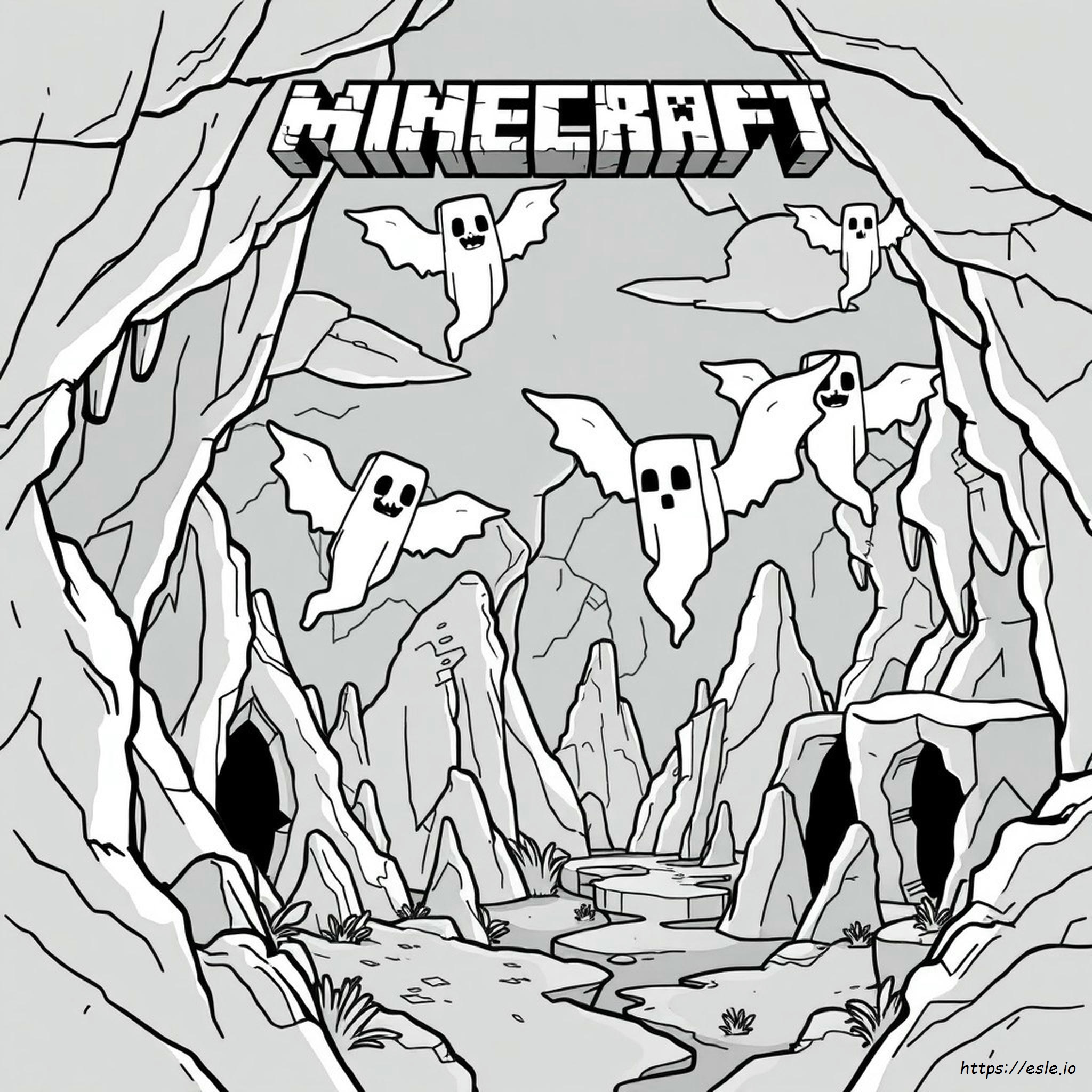 Coloriages Minecraft Phantom
