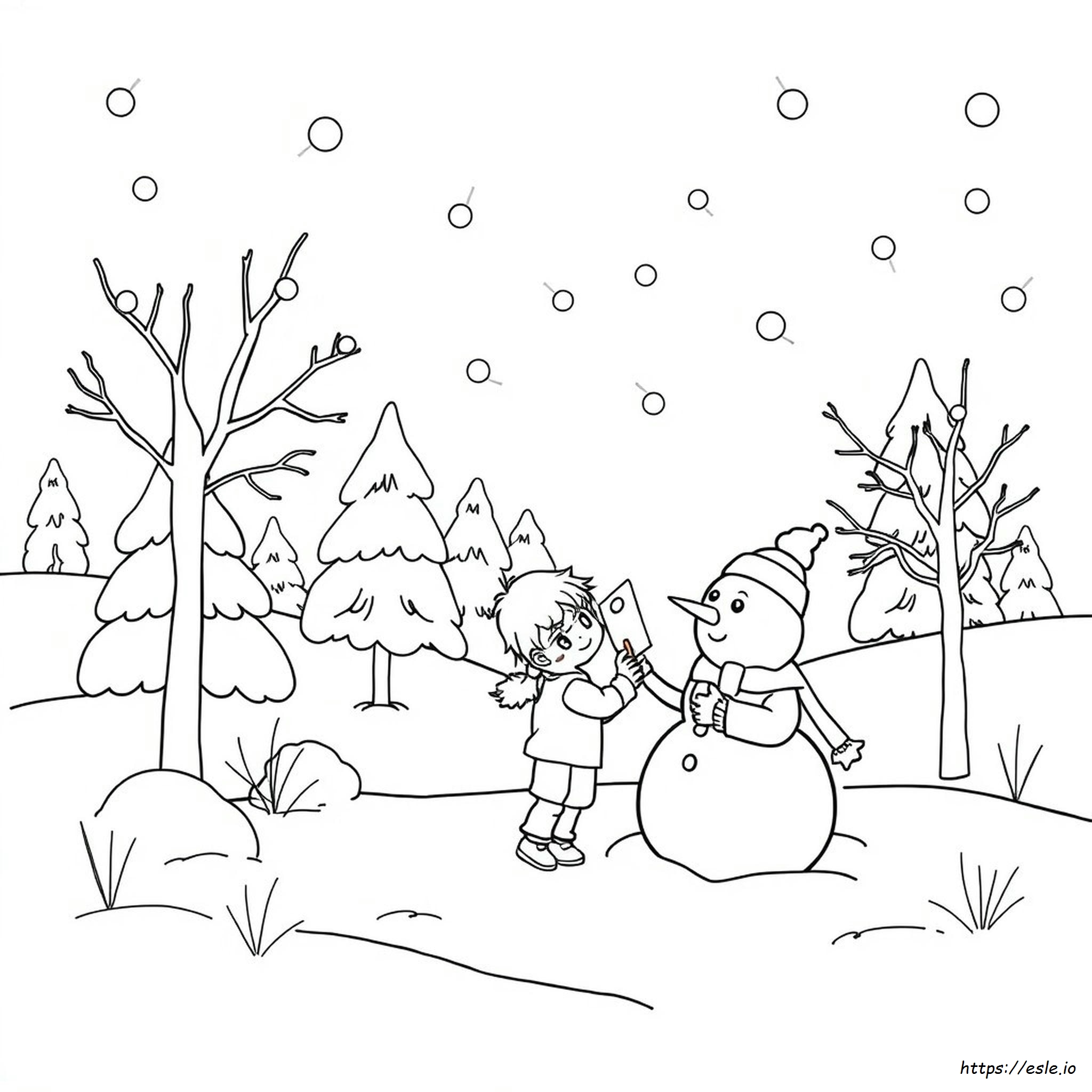 Winter Kleurplaten Kinderen kleurplaat