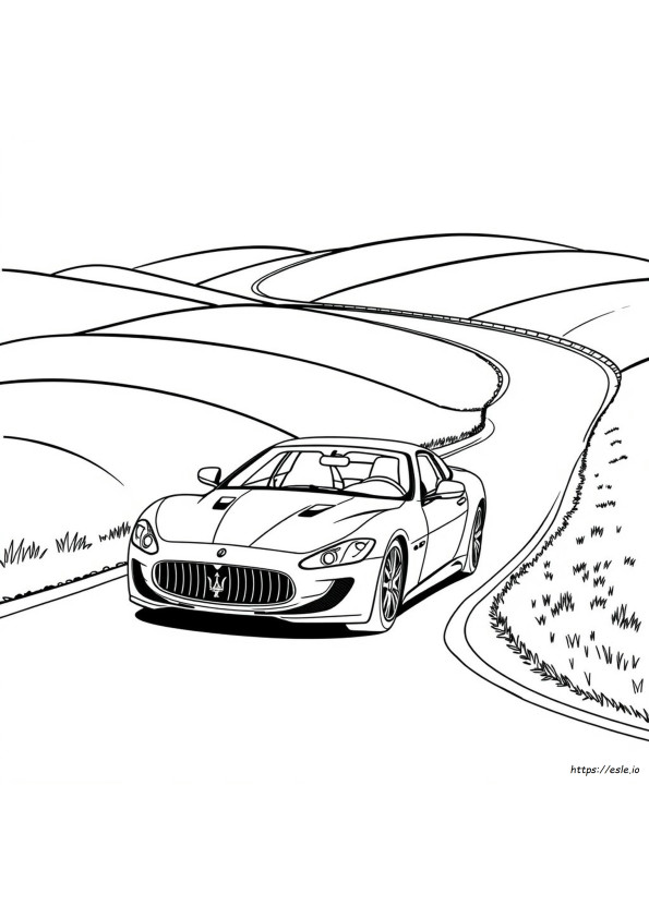 Kolorowanka Maserati