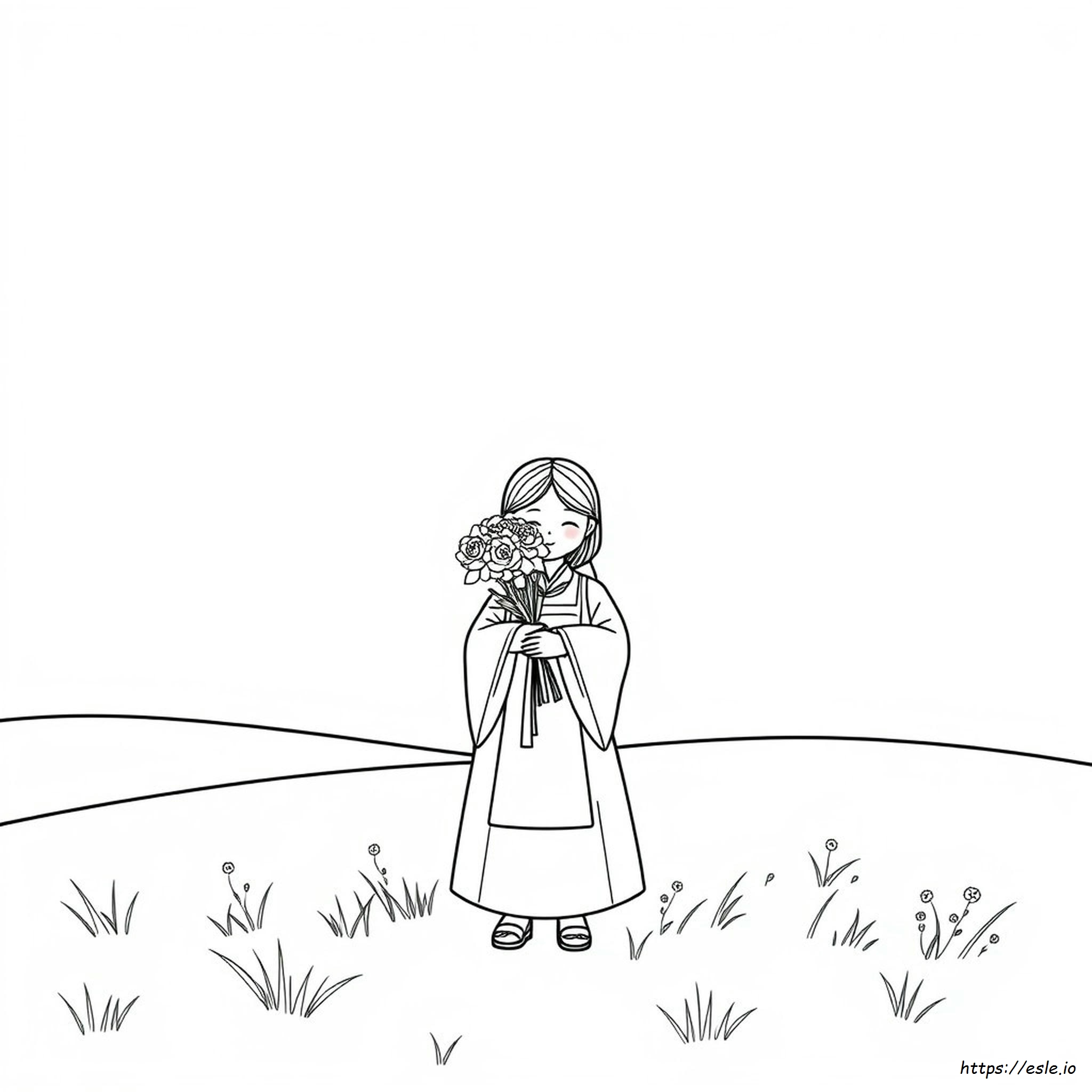 Gambar Mewarnai Kim - Gratis untuk Dicetak
