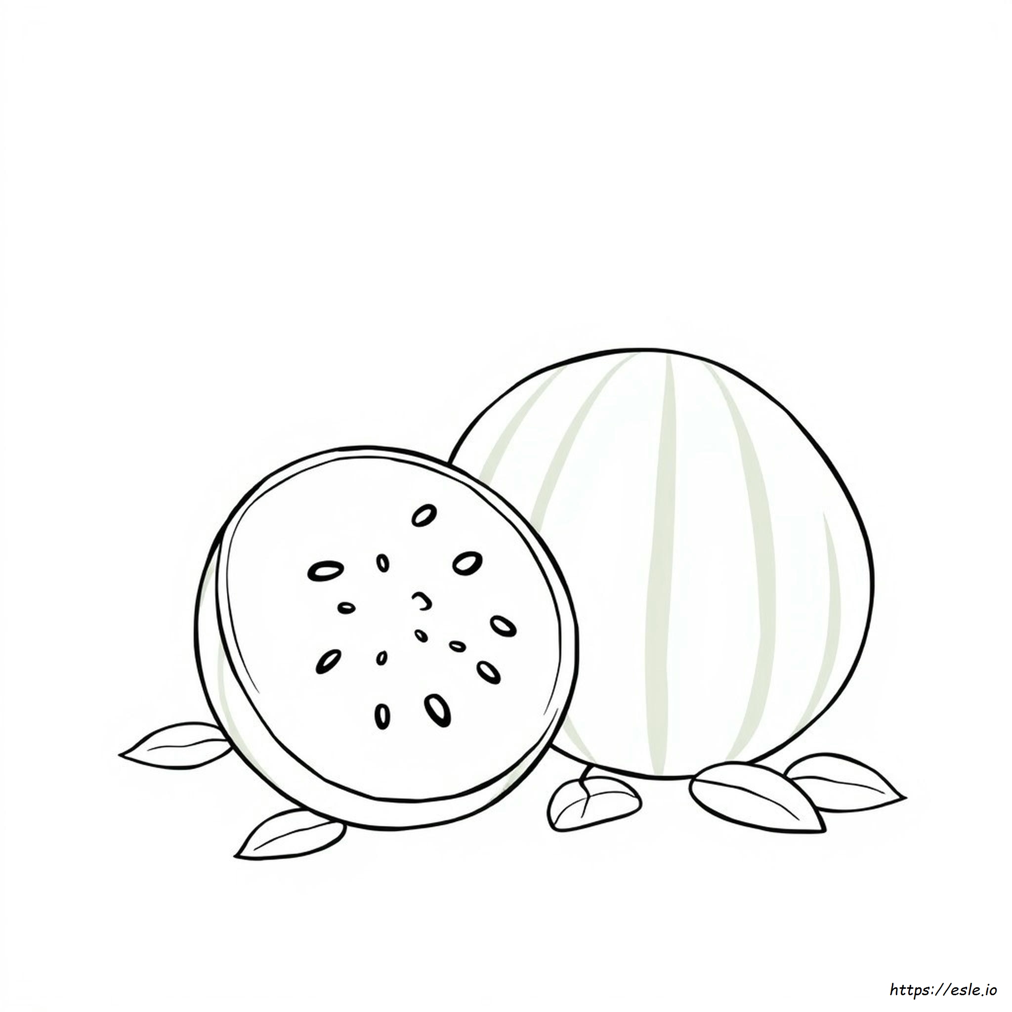 Watermelon Colouring Picture
