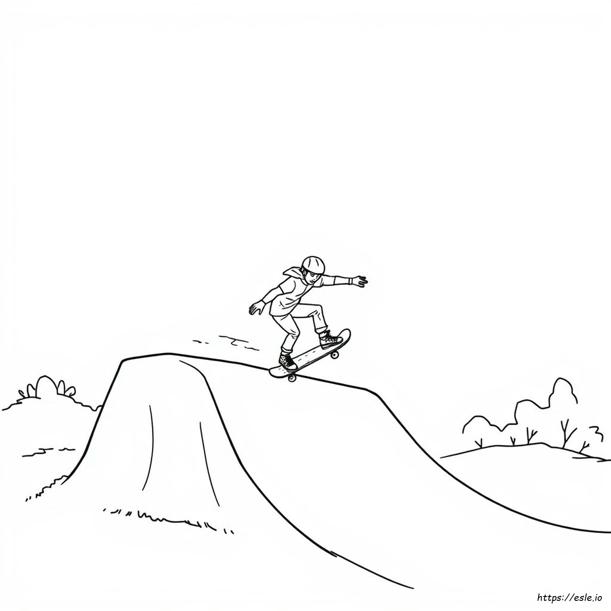 Skater Coloring Pages